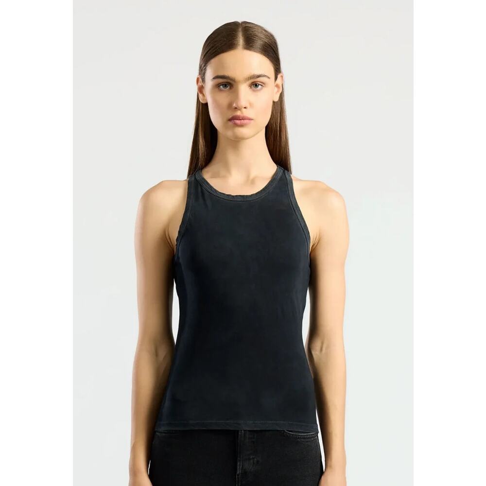 $75 Cotton Citizen Supima Cotton Standard Tank - Black - Small